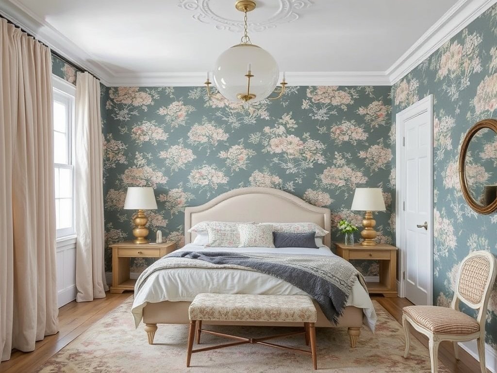 Vintage-Inspired Wallpaper 