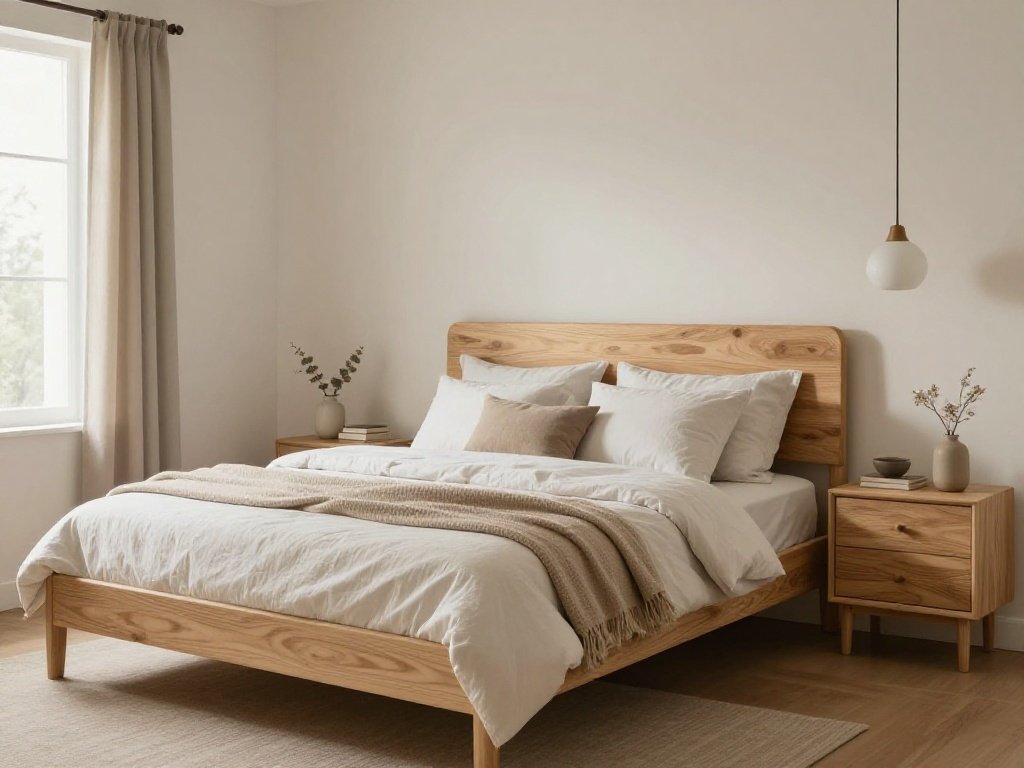 Light Wood Accents for Natural Warmth