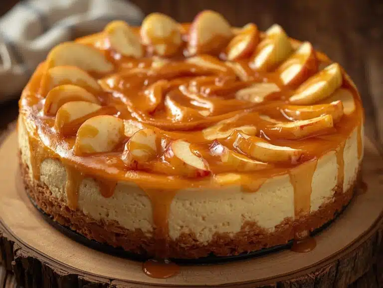 Caramel Apple Cheesecake Bars