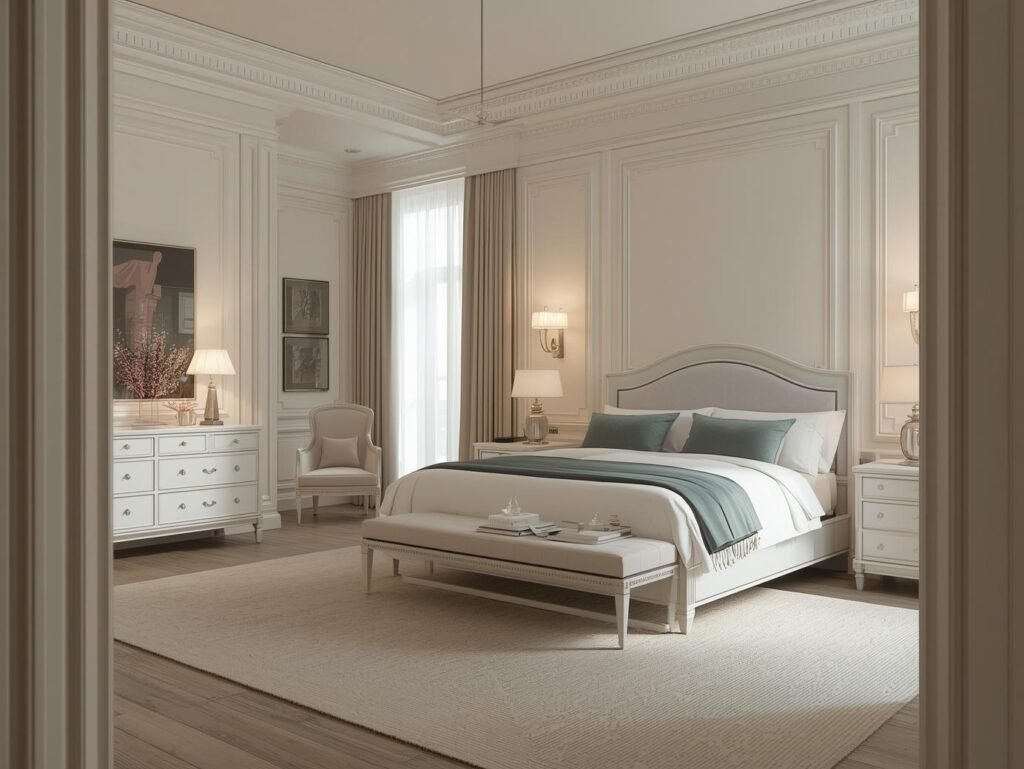 bedroom colors to pair with white furniture