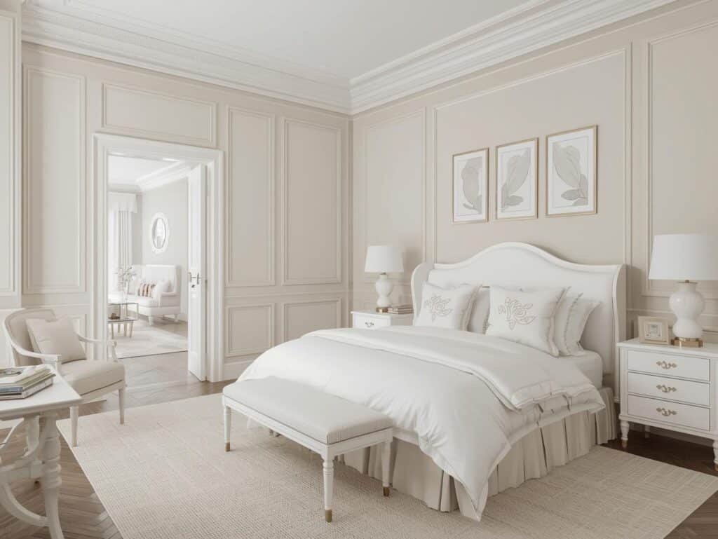bedroom colors to pair with white furniture