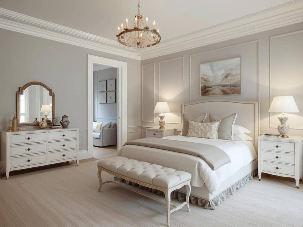 bedroom colors to pair with white furniture