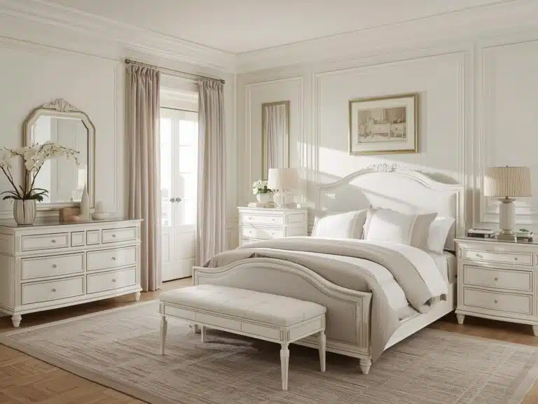 bedroom colors to pair with white furniture
