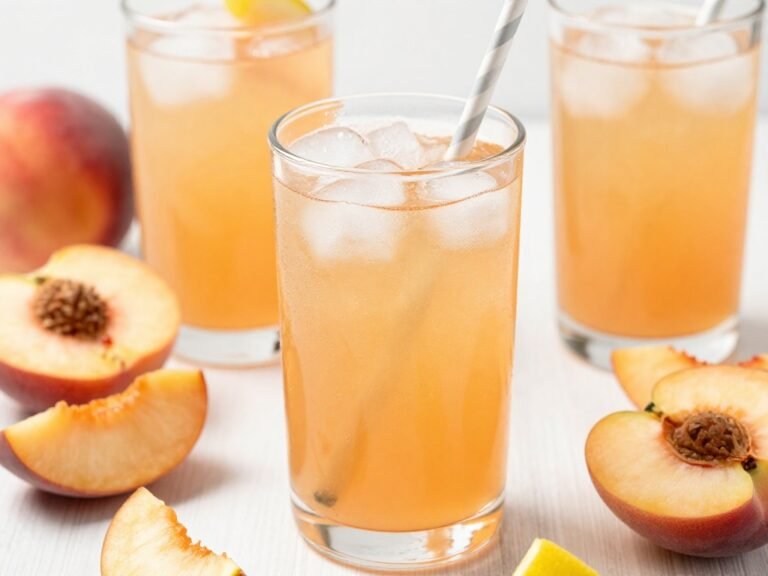 Sweet & Tart Peach Lemonade