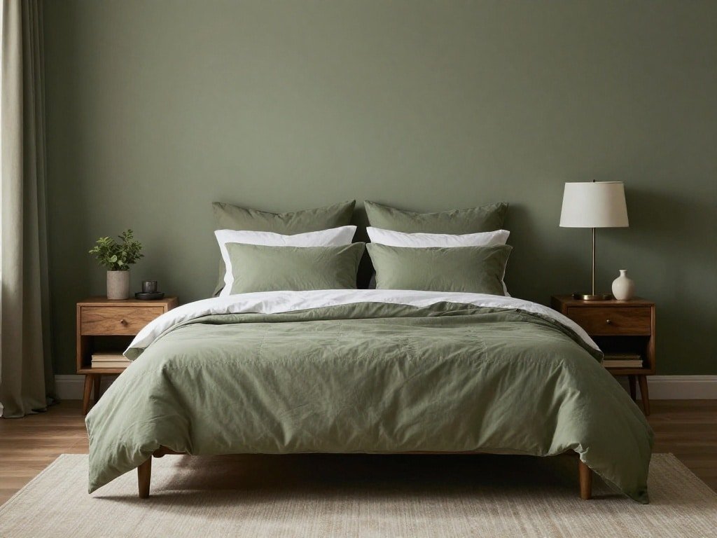 Muted Olive Green for Depth and Warmth