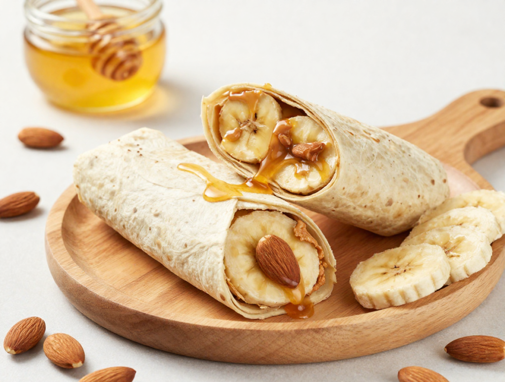 Almond Butter Banana Wrap