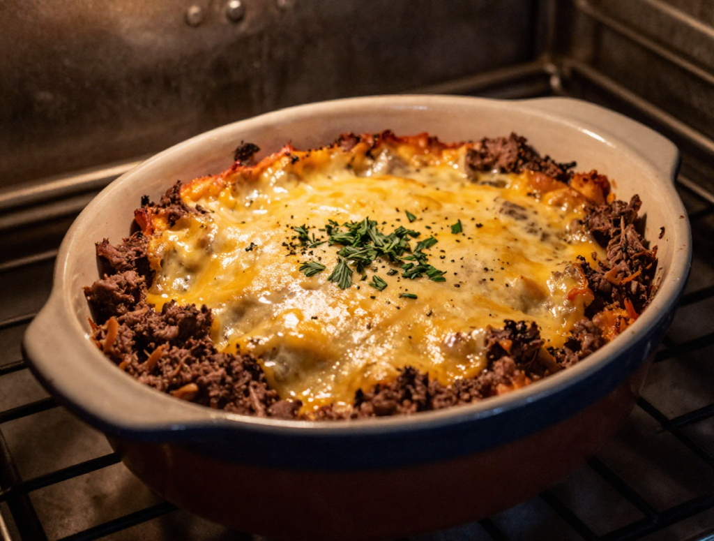 Ground Beef & Cheese Casserole