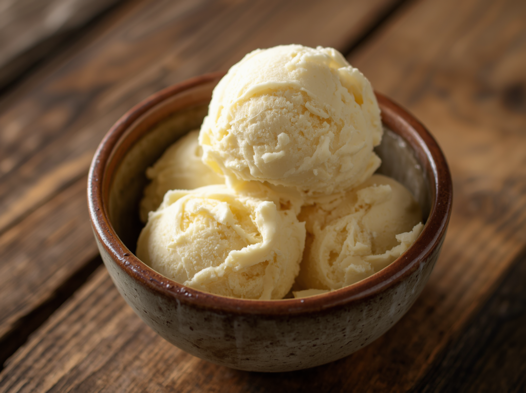 Homemade Vanilla Ice Cream)