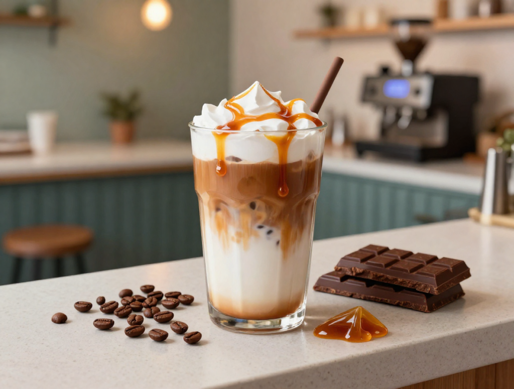 Iced Salted Caramel Latte
