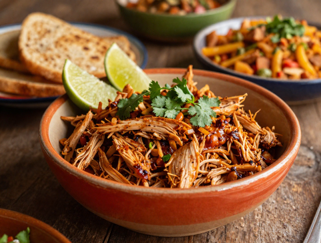 Mexican Slow Cooker Shredded Chicken