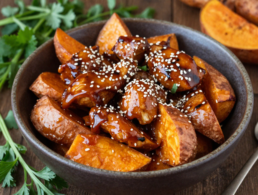 Teriyaki Chicken Sweet Potato Bowls