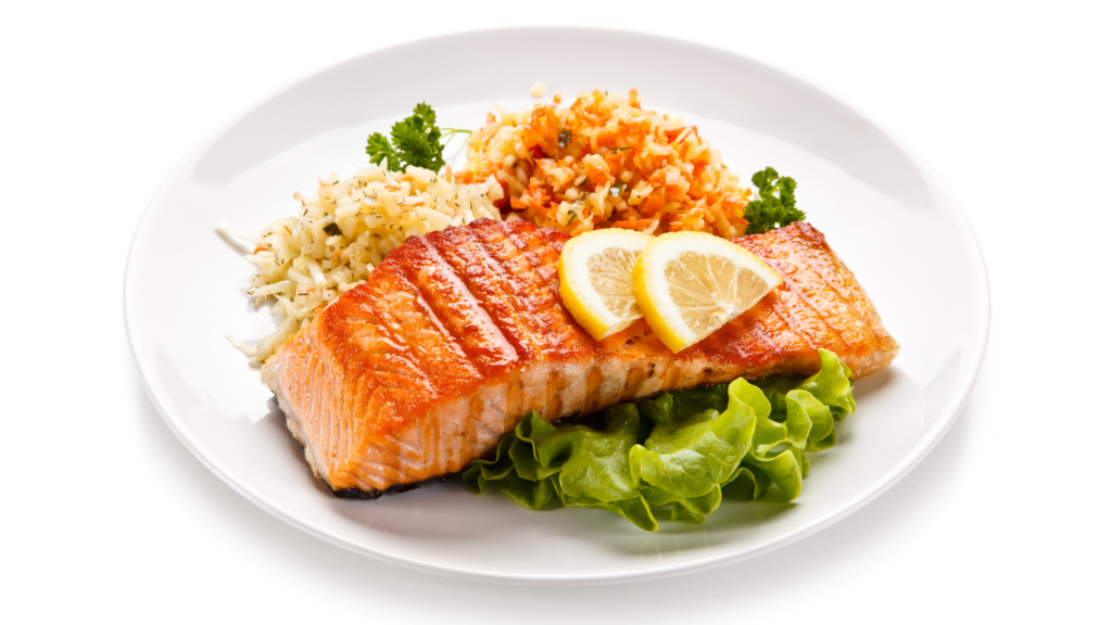 Grilled Salmon with Garlic and Herbs