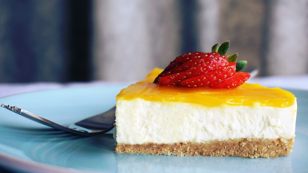 Mango Passion Fruit Cheesecake