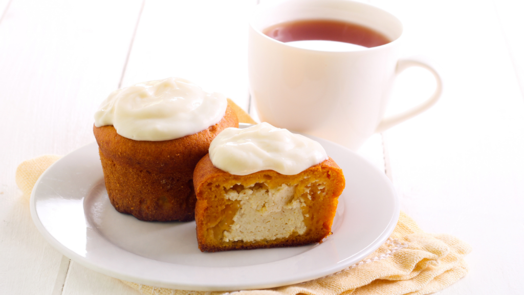 Pumpkin Muffins with Cream Cheese Filling