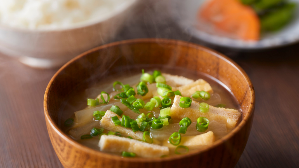 Miso Soup with Tofu and Vegetables