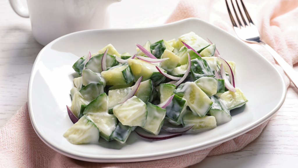 Creamy Cucumber Salad Recipe