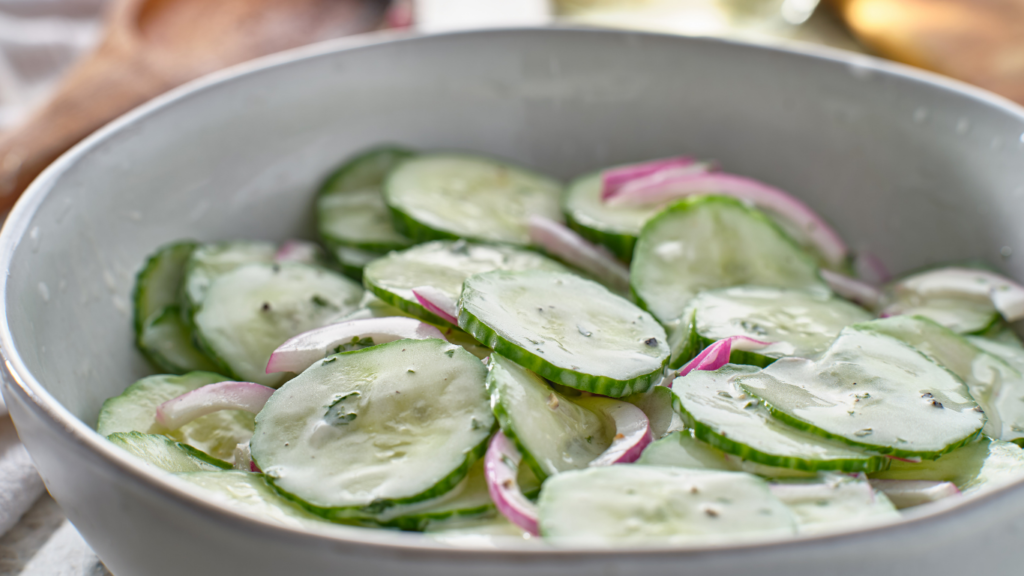 Creamy Cucumber Salad Recipe
