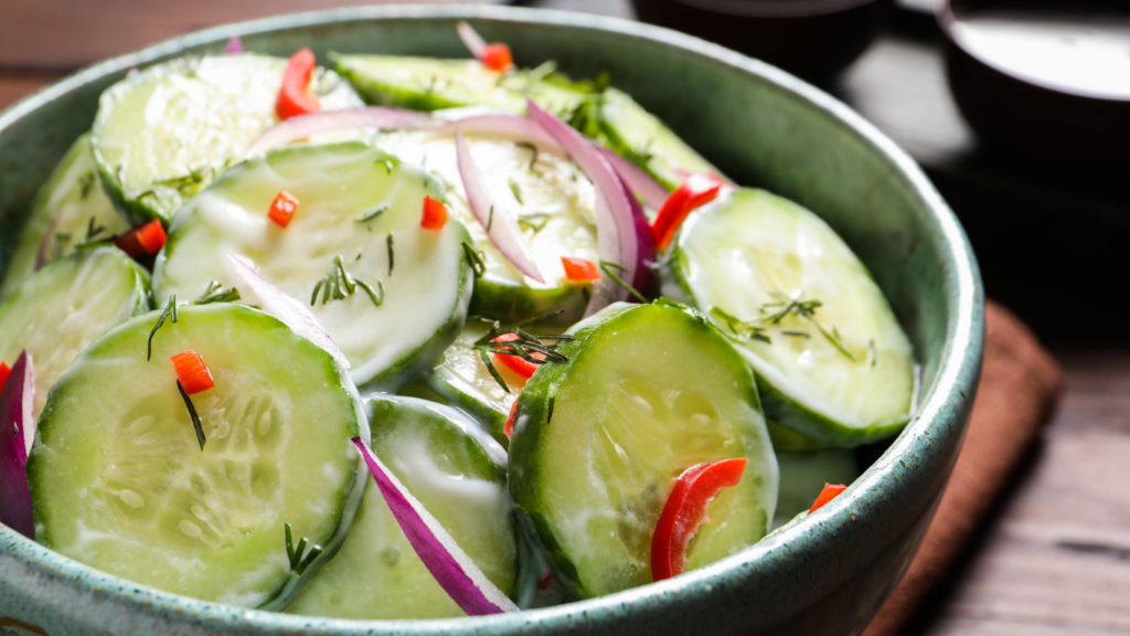Creamy Cucumber Salad Recipe