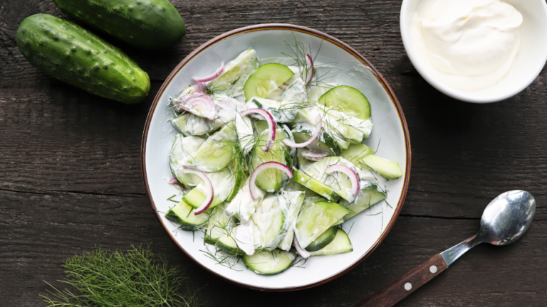 Creamy Cucumber Salad Recipe