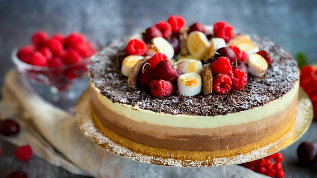 White Chocolate Raspberry Cheesecake
