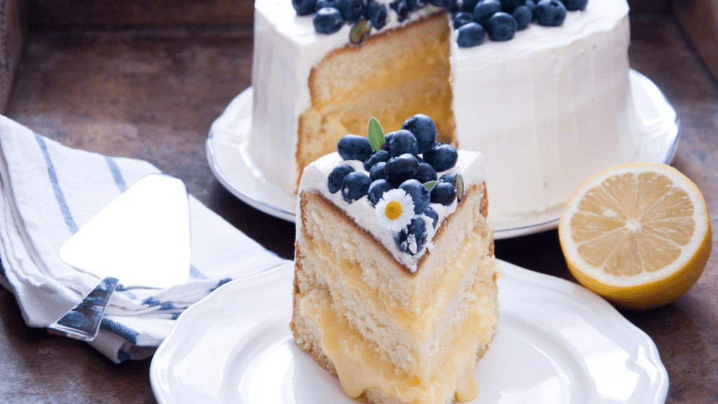 Lemon Blueberry Swirl Cheesecake