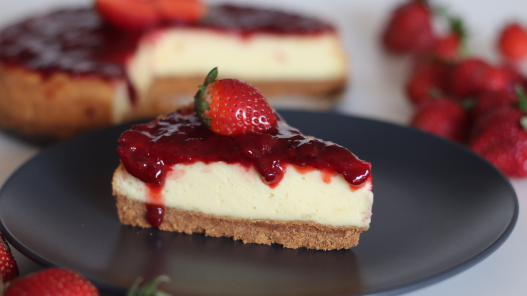 Strawberry Topped Cheesecake