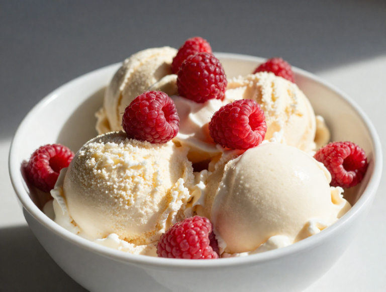 Homemade Vanilla Ice Cream)