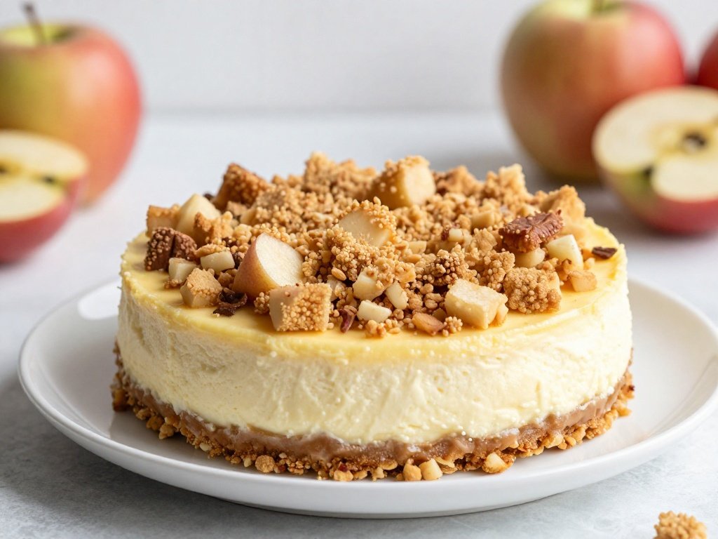 Apple Crumble Cheesecake