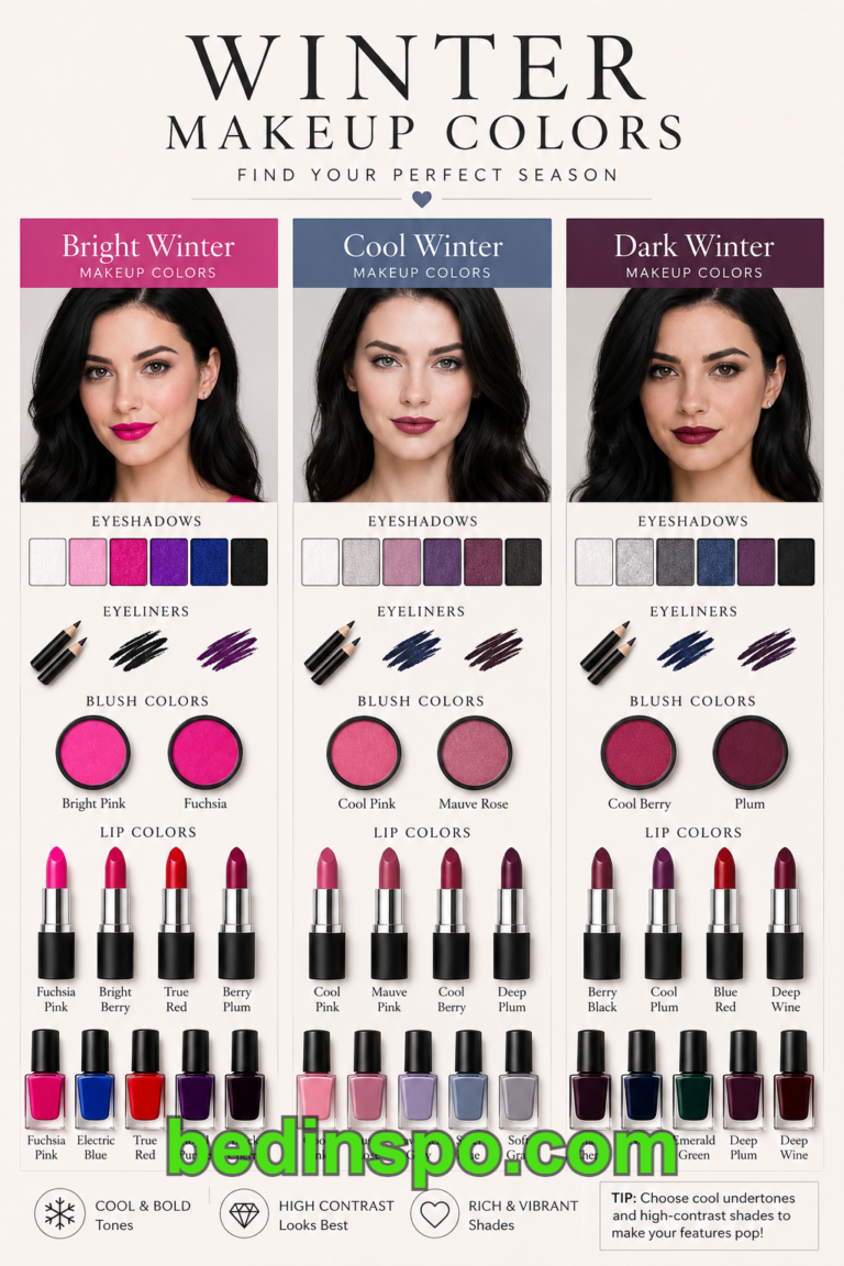 Deep Winter Makeup: The Complete Guide to Colors, Products, and Looks