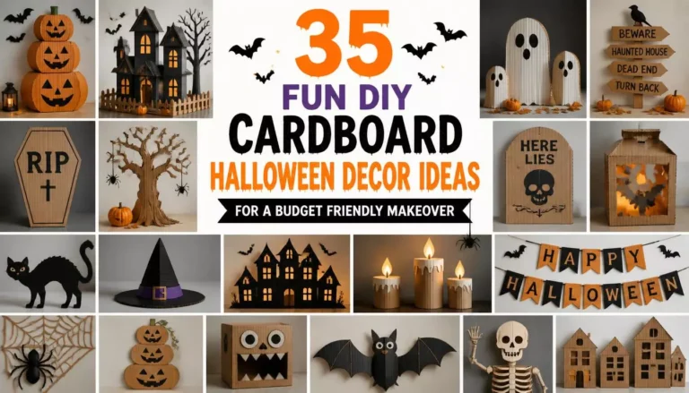35 Fun DIY Cardboard Halloween Decor Ideas for a Budget Friendly Makeover