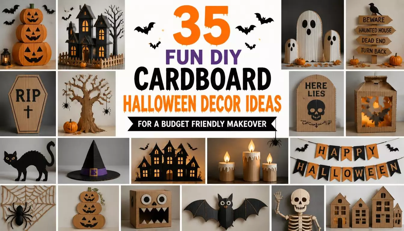 35 Fun DIY Cardboard Halloween Decor Ideas for a Budget Friendly Makeover