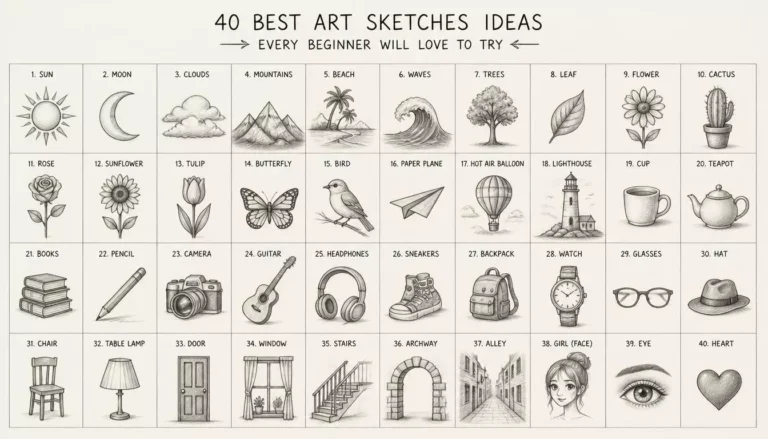 40 Best Art Sketches Ideas Every Beginner Will Love to Try