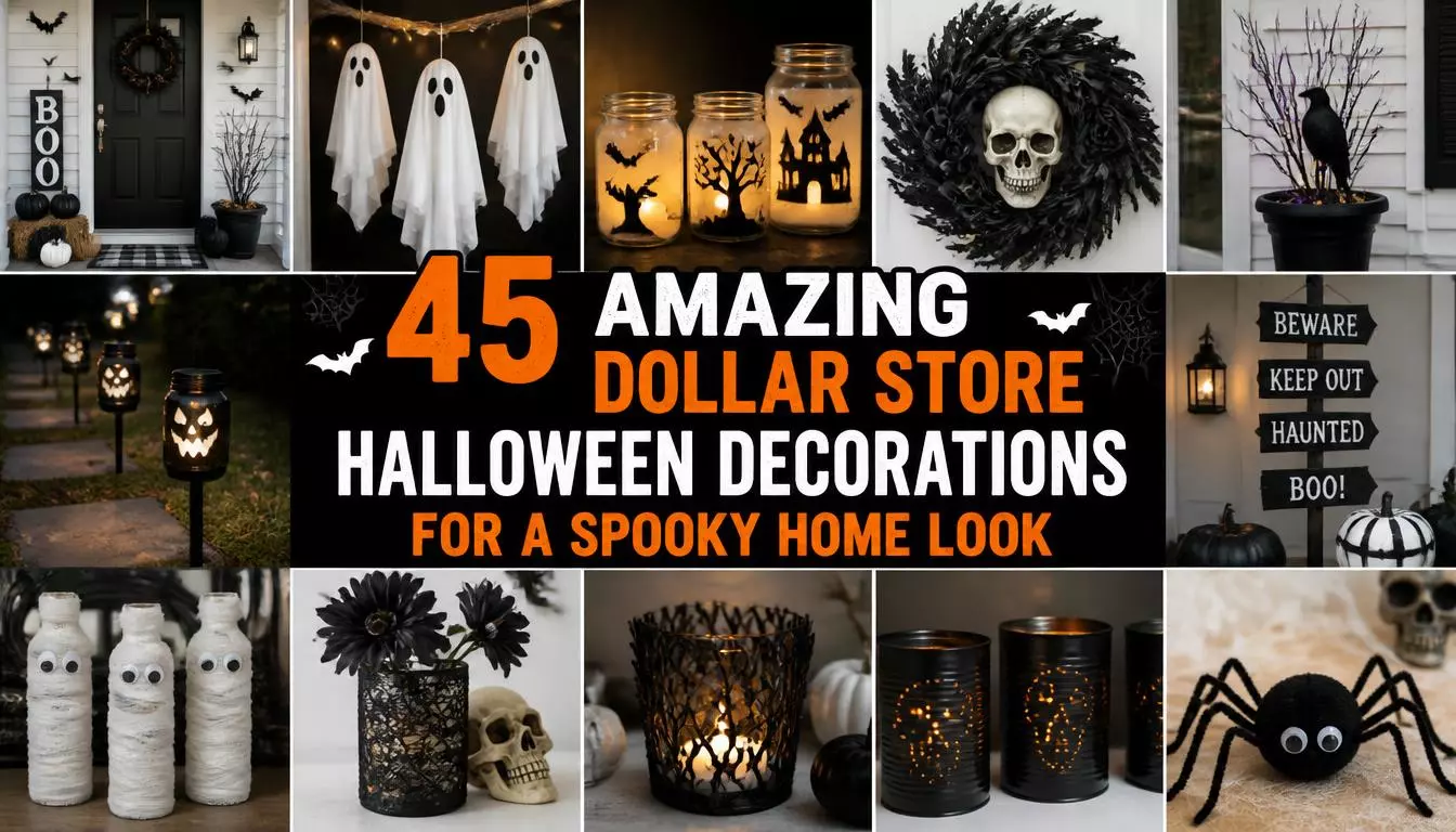 45 Amazing Dollar Store Halloween Decorations for a Spooky Home Look