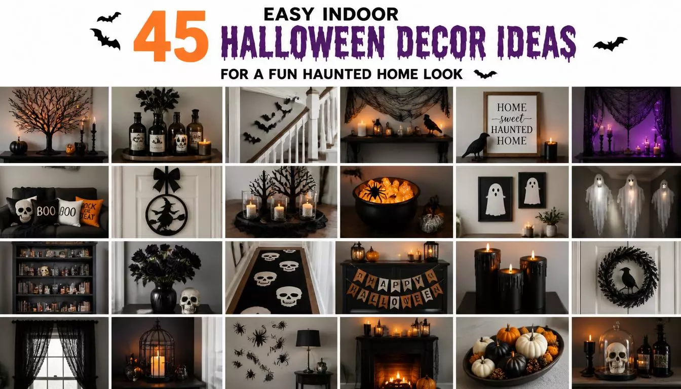 45 Easy Indoor Halloween Decor Ideas for a Fun Haunted Home Look