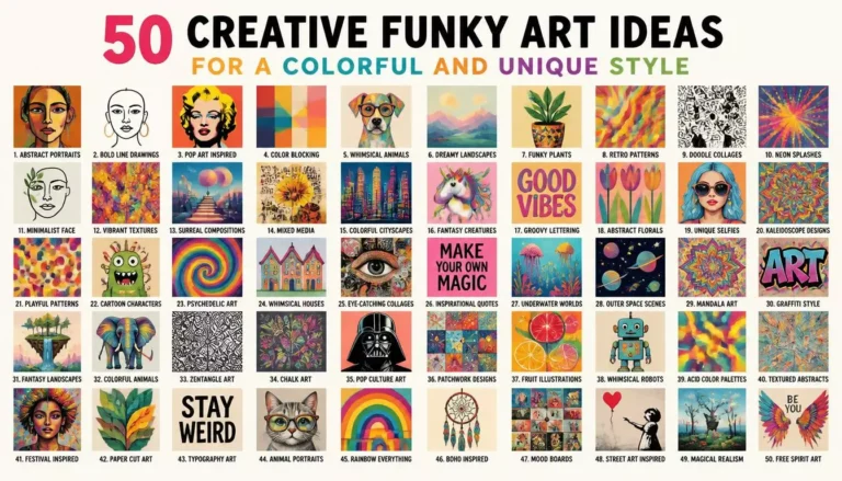 50 Creative Funky Art Ideas for a Colorful and Unique Style