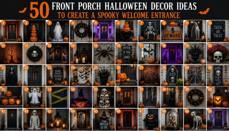 50 Front Porch Halloween Decor Ideas to Create a Spooky Welcome Entrance