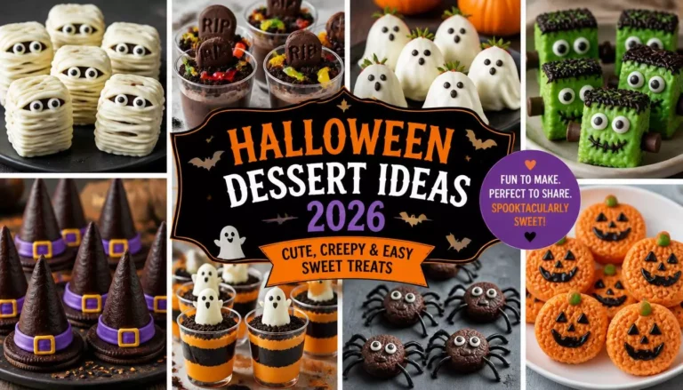 60+ Halloween Dessert Ideas 2026: Cute Creepy and Easy Sweet Treats