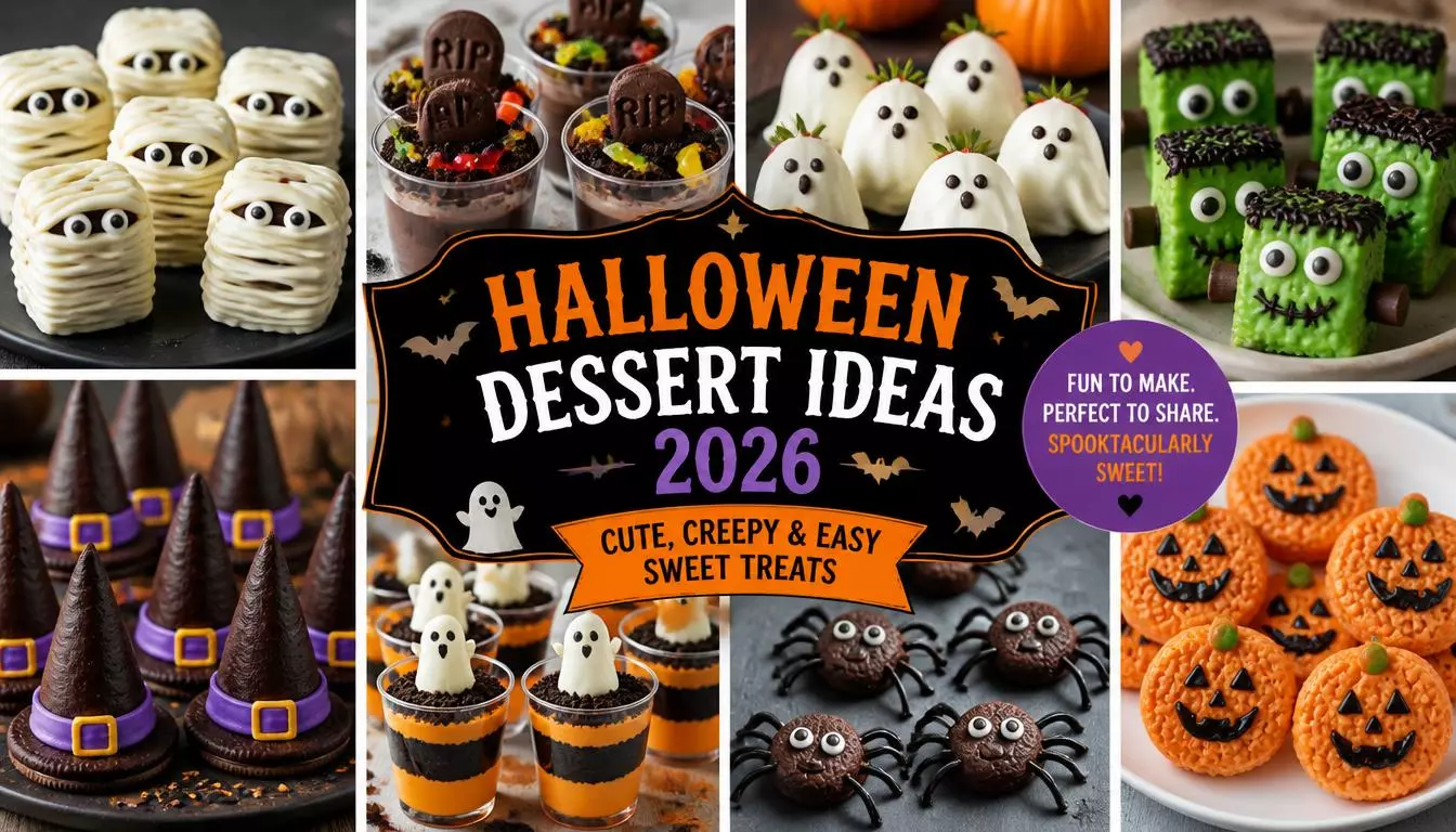 60+ Halloween Dessert Ideas 2026: Cute Creepy and Easy Sweet Treats