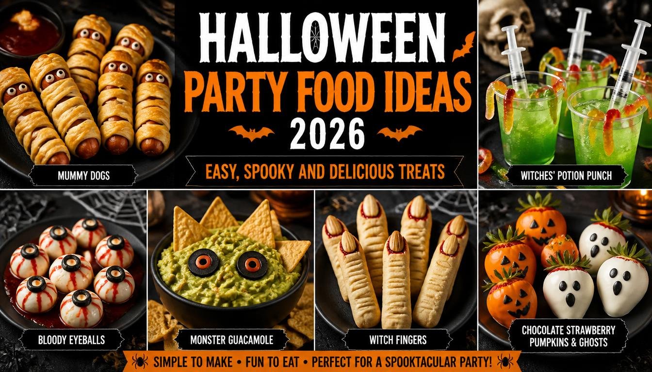 35+ Halloween Party Food Ideas 2026: Easy, Spooky and Delicious Treats