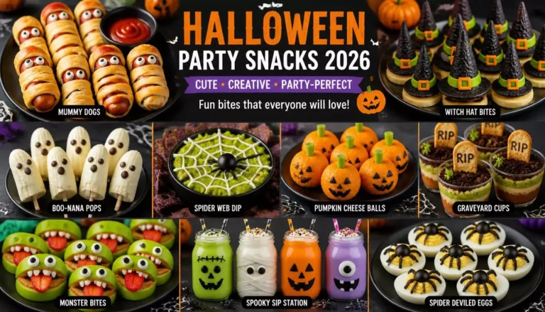 Top 60+ Halloween Party Snacks 2026: Creative Cute and Party-Perfect Food Ideas