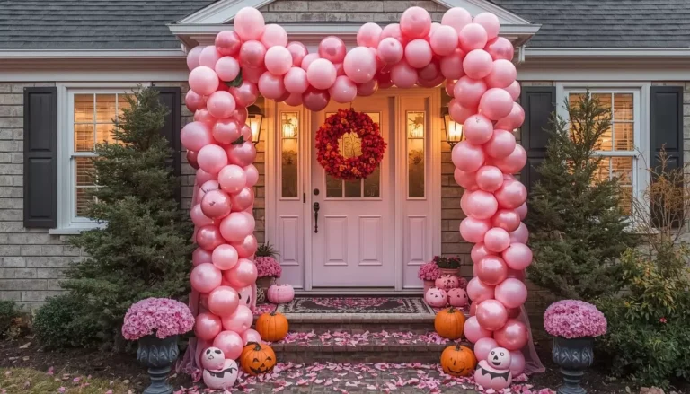40 Pretty Pink Halloween Decorations That Create a Magical Fall Look