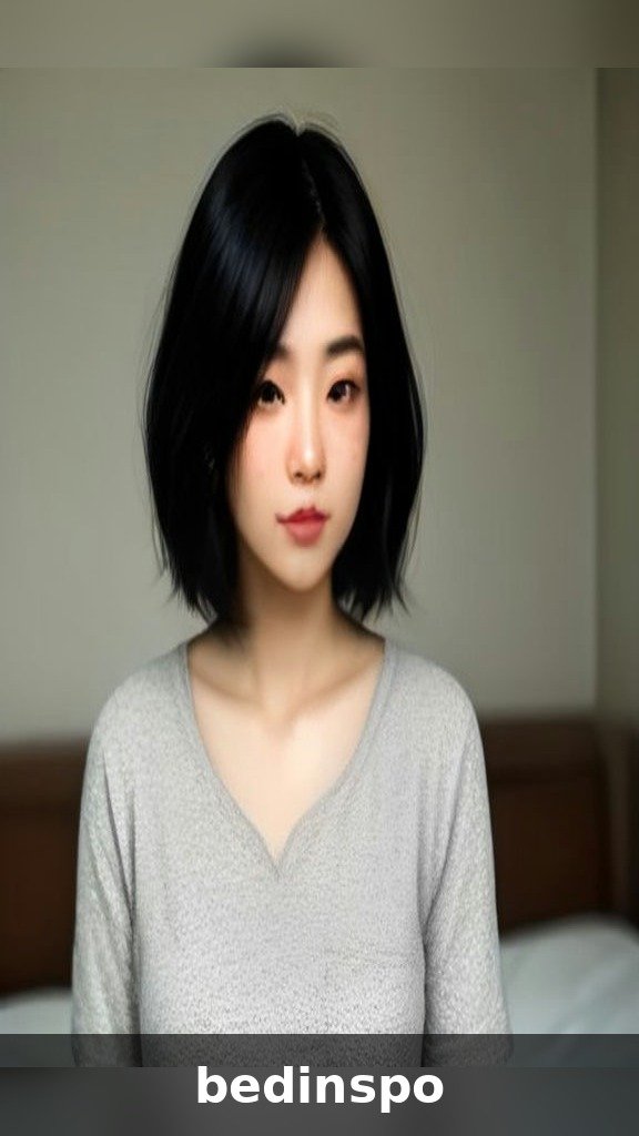 Asymmetrical lob for fine hair