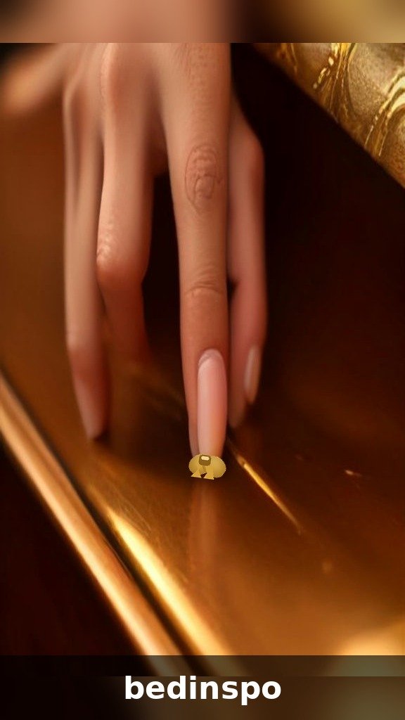 Gold bow decals on a French tip Christmas manicure