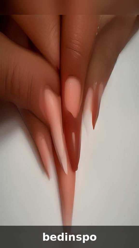 Negative space candy cane nails with red stripes over a clear base