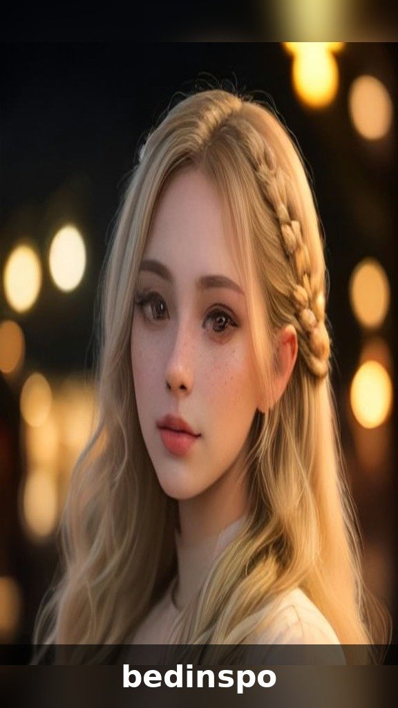 Side waterfall braid for Christmas