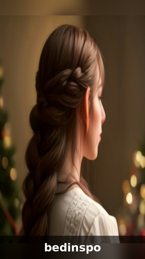 Pull-through braid with fairy lights for Christmas