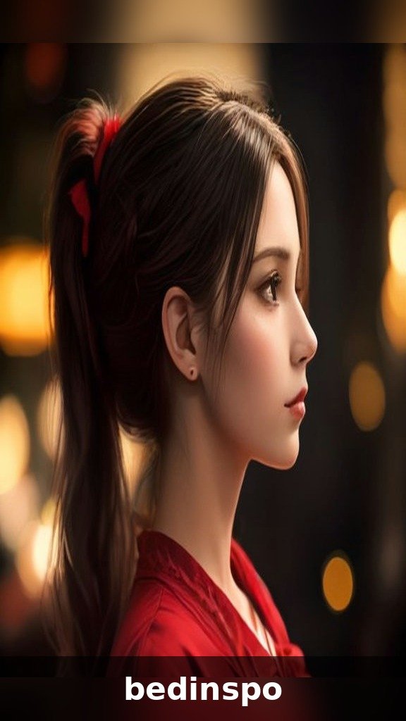 Rope braid ponytail for Christmas