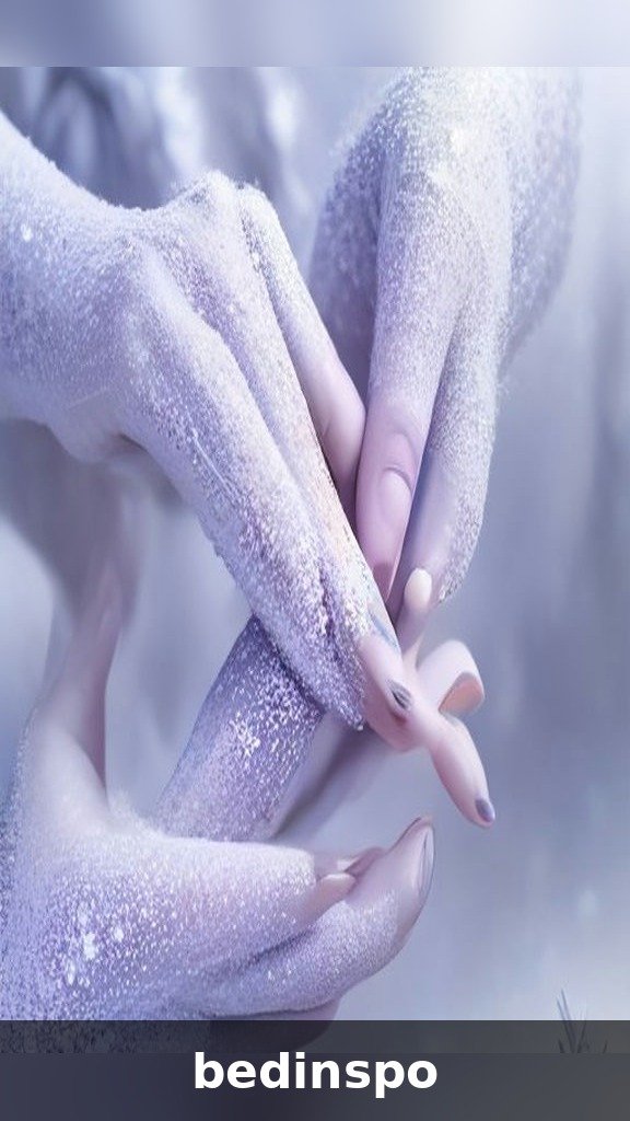 Silver chrome nails with white snowflake nail art for a winter wonderland look