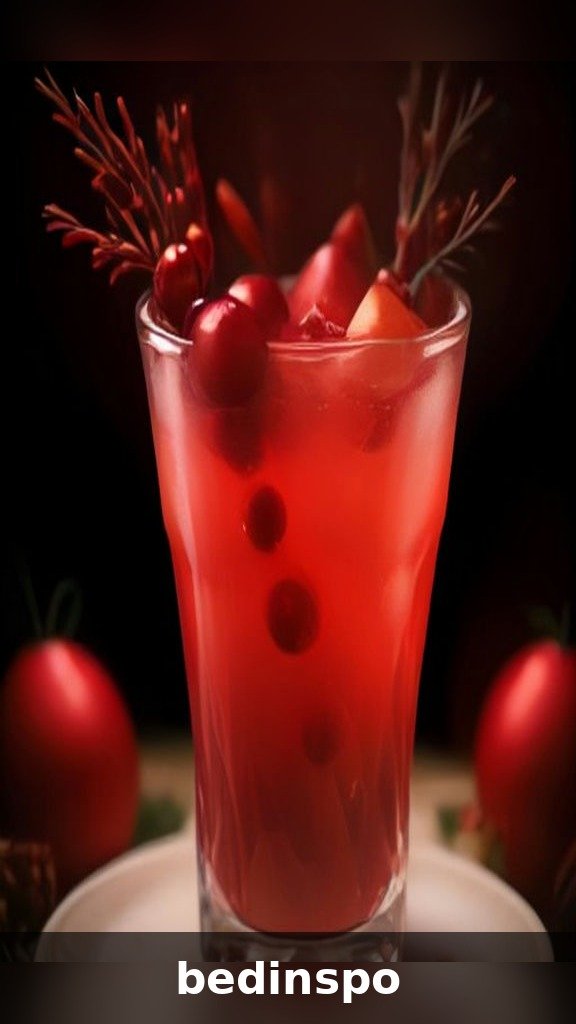 Cranberry vodka Christmas punch