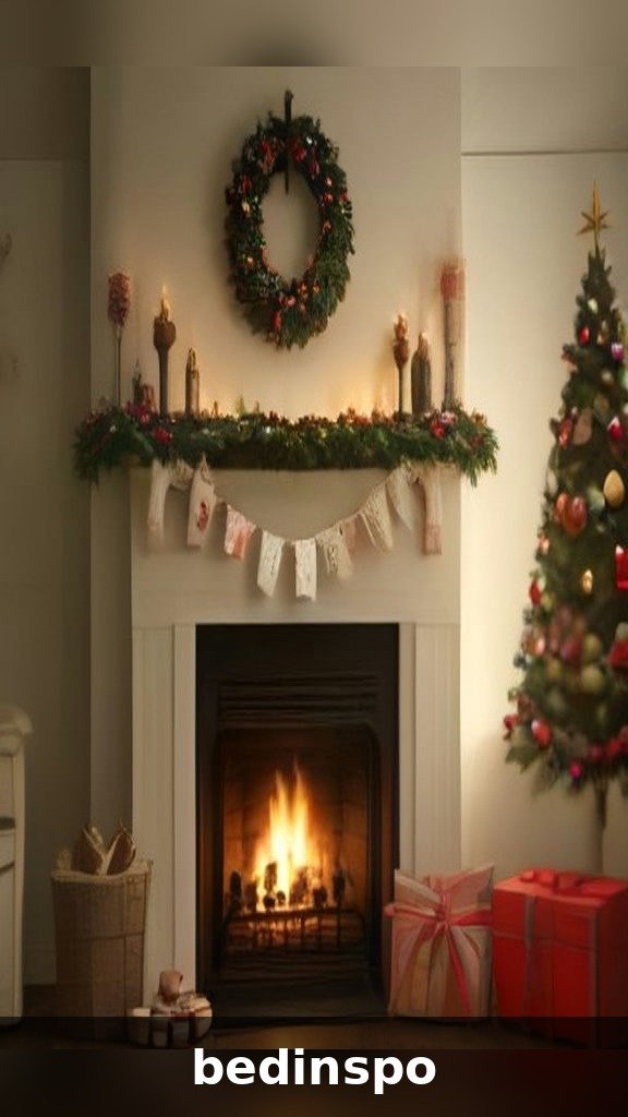 Advent stocking lineup hung across a Christmas mantel
